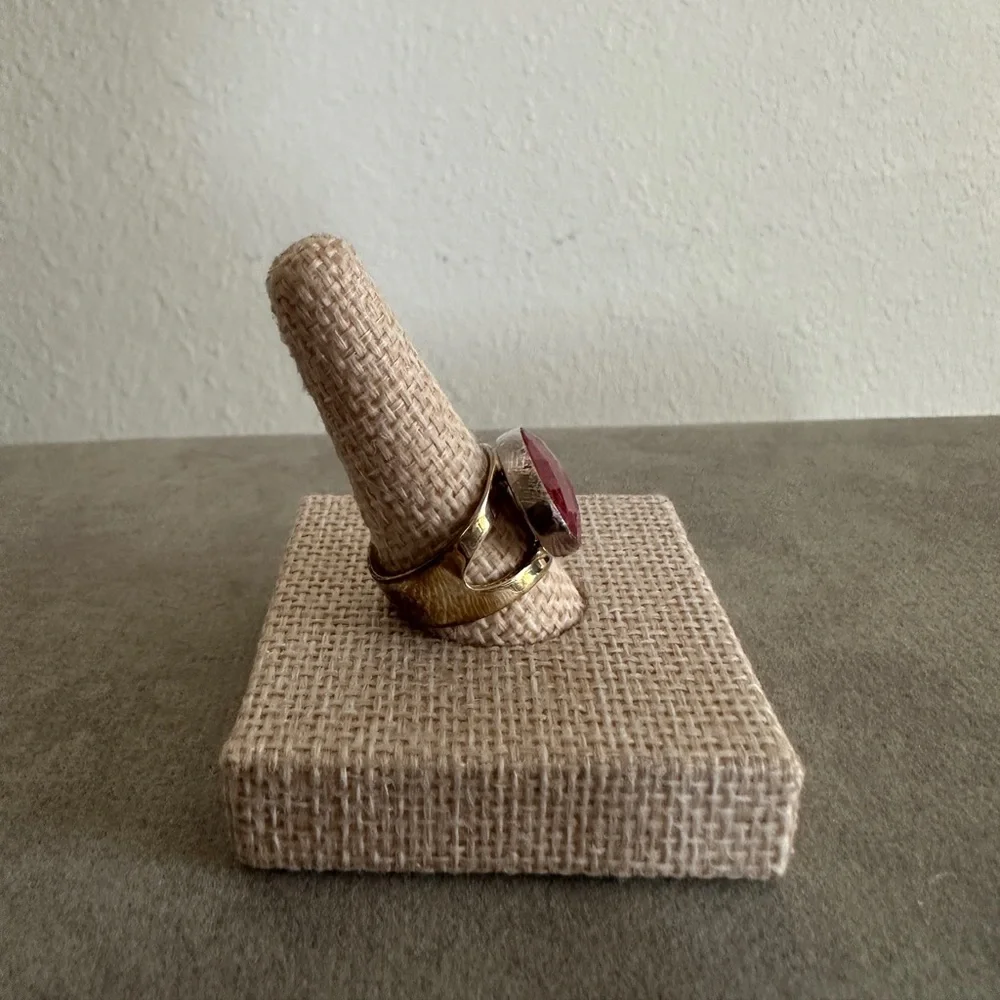 Rhodochrosite & Sterling Silver Ring by Jay King - Picture 5 of 8